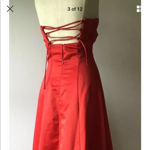 Zumzum by NIKI LIVAS size 5/6 red ballroom dress - Picture 7 of 8